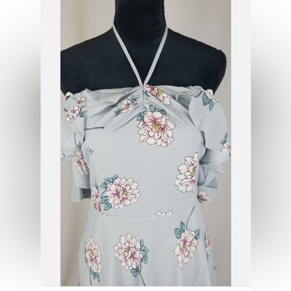 Summer off shoulder  Halter Neck Dress - Picture 7 of 8